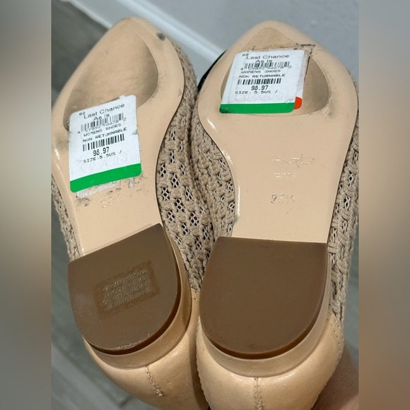 AGL Tan Flats Comfort Slip-On Size 35,5 - Picture 6 of 7